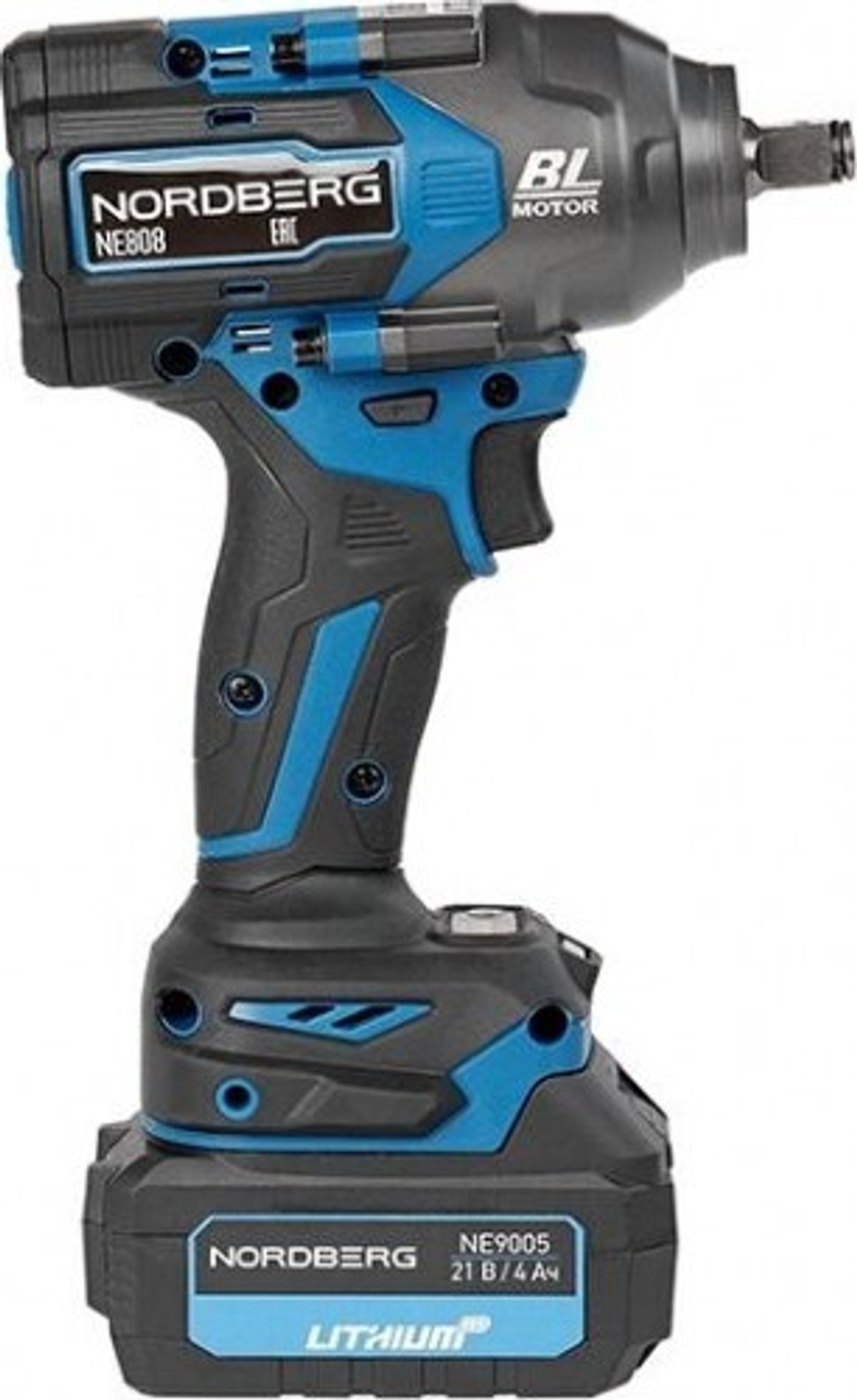 Гайковерт аккумуляторный NORDBERG NE808K NE808K