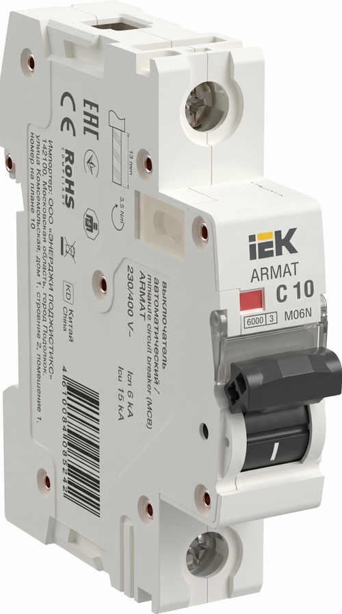 Авт. выкл. 1Р 10А 6кА С M06N ARMAT IEK