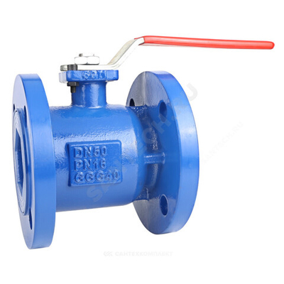 Кран шаровой чугун 4410HA Ду 25 Ру16 фл полнопроходной под электропривод с рукояткой ISO F05 Тмакс=150 оС Benarmo