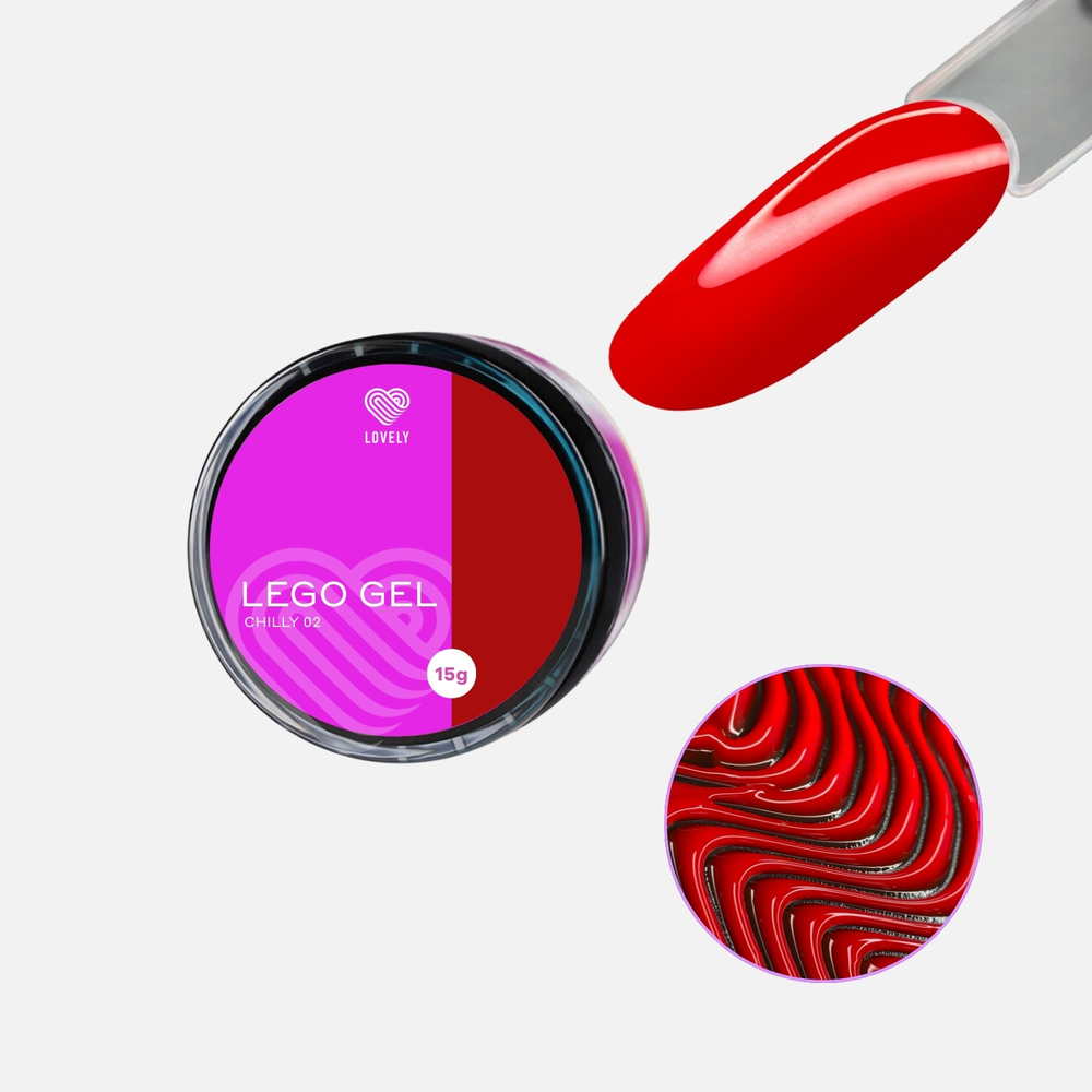 Гель для наращивания и укрепления Lovely, Lego Gel Chilly 02, 15 ml