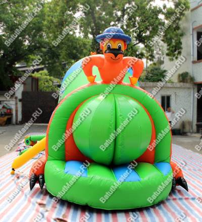 Коммерческий надувной батут "Тоннель зебра"