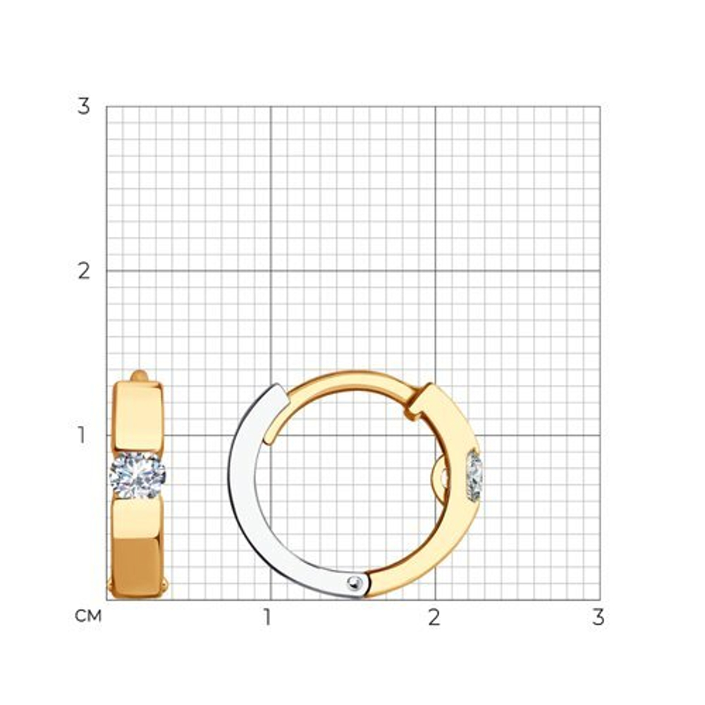 Серьги Au585 (029475)