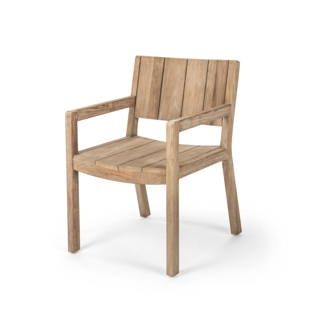 Кресло Gommaire тик серый 55х62х82,5 Mario (без подушки)