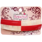 Заколка - автомат «ЭКЛЕР», форма прямоугольная, тайра, микс 5 цветов, 10,5*3см (блистер Кокетка)