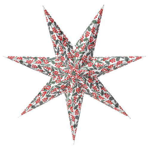 СТРАЛА STROLA Абажур 70 см, узор/ягоды