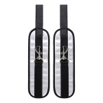 Черно-серебристые фиксаторы 23см для рук на дверь ToyFa Anonymo 310702