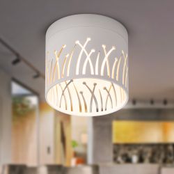 Светильник настенно-потолочный спот ЭРА OL54 WH под лампу GX53 белый IP20 | Накладные светильники