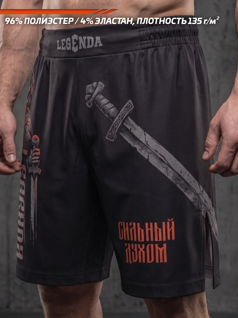 Шорты спортивные тренировочные LEGENDA князь Владимир