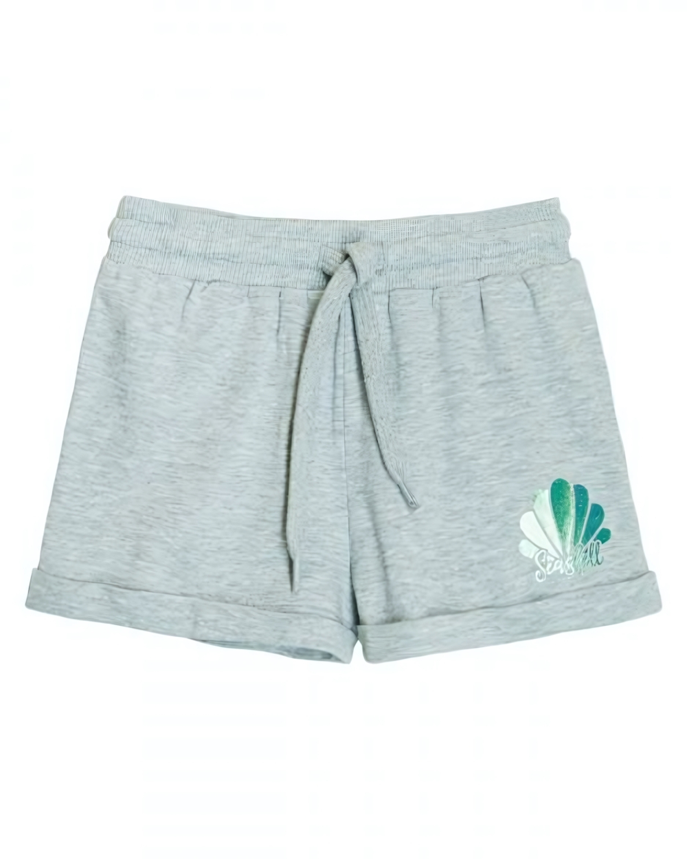 Шорты для девочки р.110 серый меланж 101131