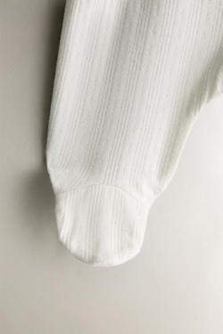 ZARA HOME КОМПЛЕКТ ДЛЯ НОВОРОЖДЕННОГО, ЖЕЛТОВАТО-БЕЛЫЙ