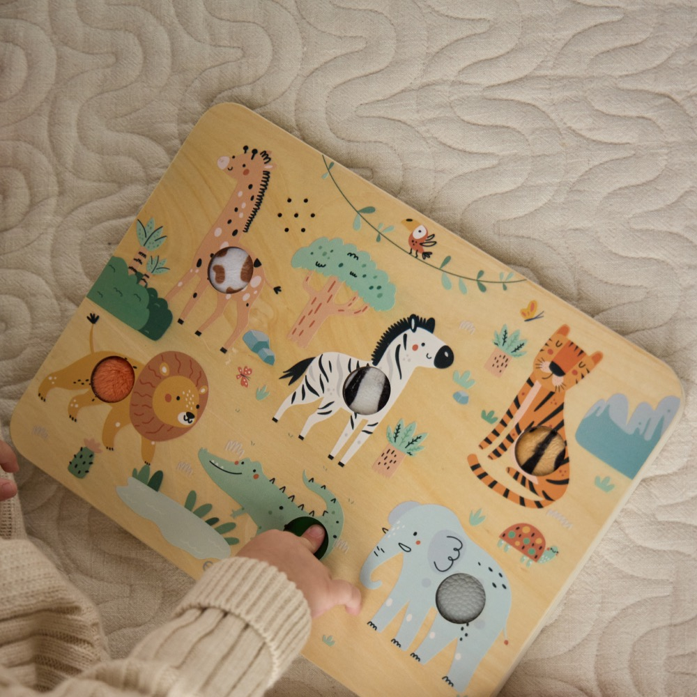 Тактильно-звуковая доска edda, Сафари