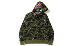 A Bathing Ape Shark 1st Camo Shark Relaxed Full Zip Худи