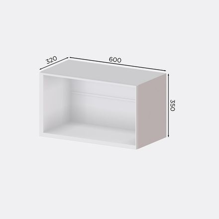 Кухня Модуль Г 600/2 горизонтальный с нависанием Графит / Тауп