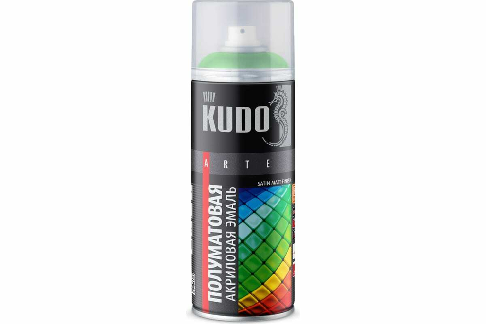 ЭМАЛЬ АЭРОЗОЛЬ KUDO RAL 6018 ЯРКО-ЗЕЛЕНАЯ 520МЛ