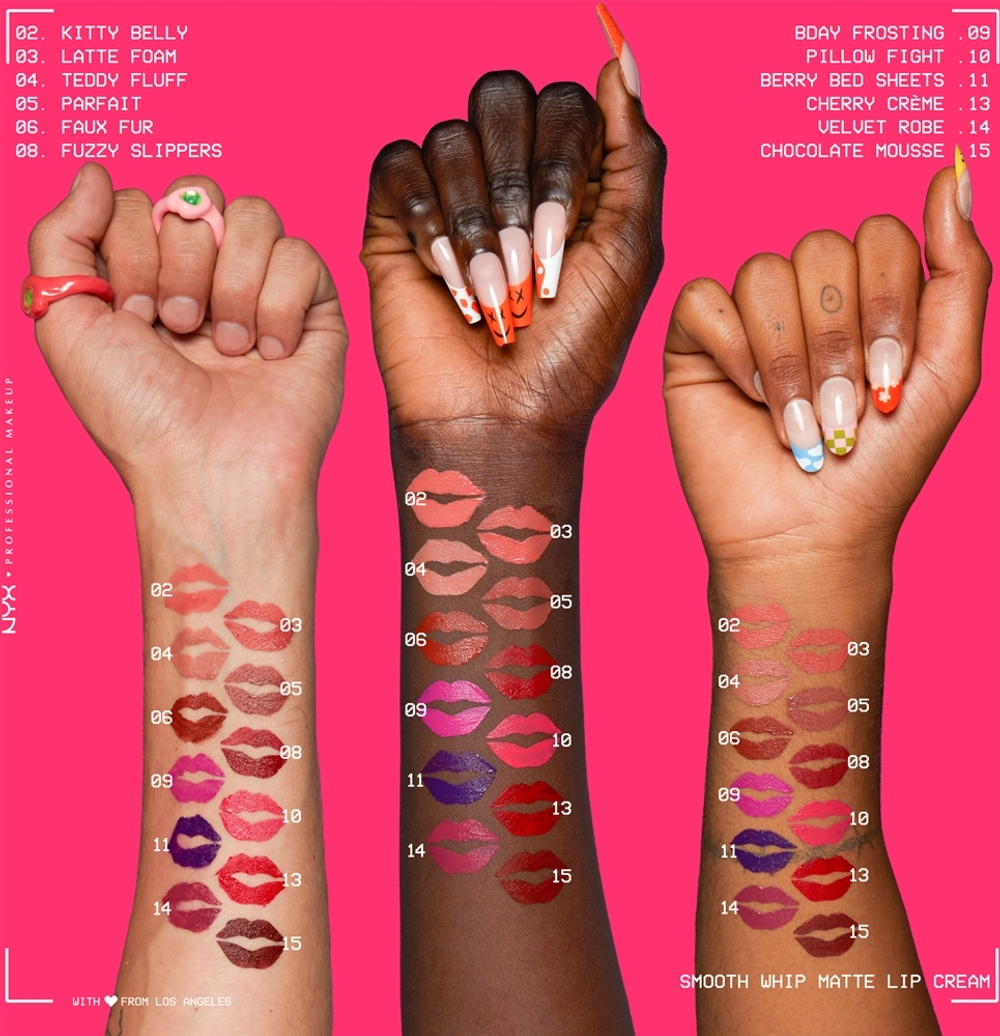 NYX Professional Makeup Smooth Whip Matte Lip Cream - Бархатистая разглаживающая помада, 4 ml