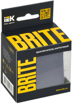 BRITE Выключатель карточный 30А ВС10-1-8-БрМ маренго IEK