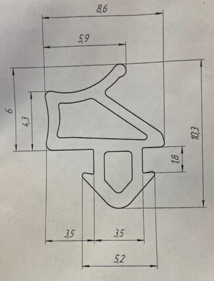Уплотнитель Rehau 529 N