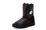 UGG Kids Bailey Button Bling Metallic Black