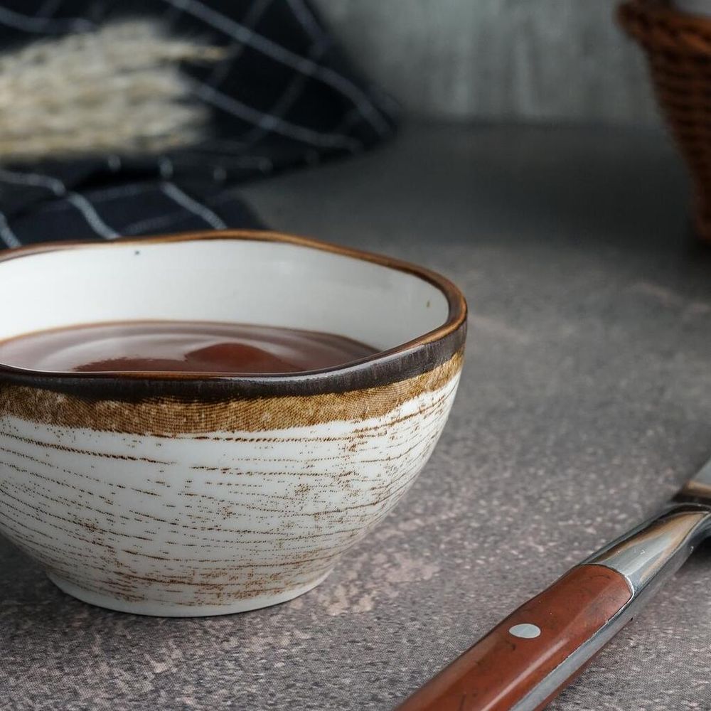 Соусник 80 мл d 7,4 см h3,7 см круглый фарфор Wood Fusion P.L. Proff Cuisine [6]