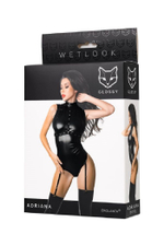 Боди Glossy Adriana из материала Wetlook L