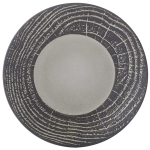 Тарелка «Арборесценс» мелкая;фарфор;D=310,H=35мм;черный,серый (Цвет: черный)