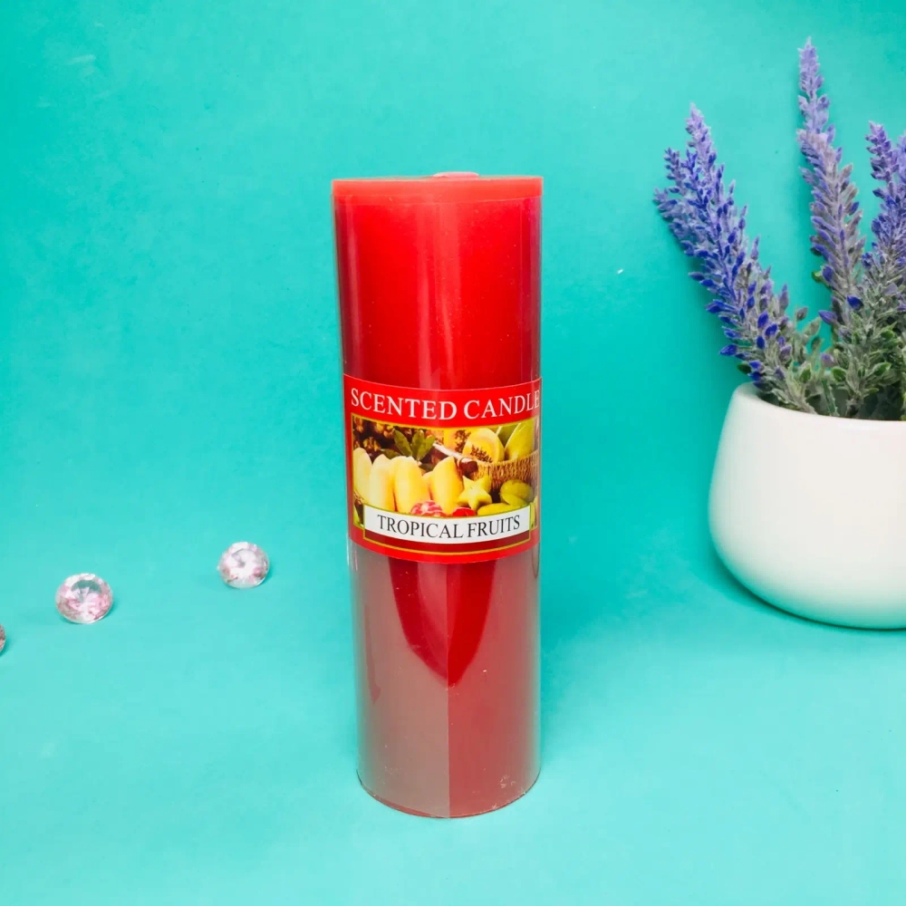 Свеча «Fantasy-Тропические фрукты» 4,8*14,8см YZ009