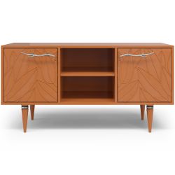 Тумба под ТВ Арт Колор leaves 117см Классик Сильвер Томленый оранжевый