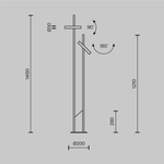 Напольный светильник (торшер) Maytoni MOD460FL-L6BS3K