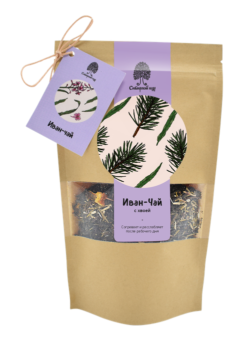 Иван - чай  с хвоей пихты / CraftTea / дой пак / 40 г / Сибирский кедр