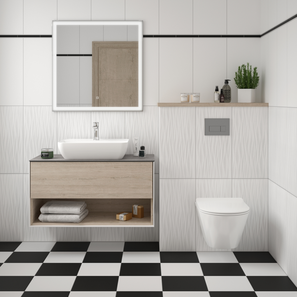 Плитка настенная Kerama Marazzi Полюс 11037TR 30x60 см 1.8 м² матовая цвет белый