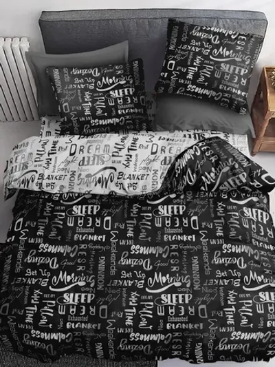 Постельное белье Евро бязь PAVLine Шрифты Ч/Б