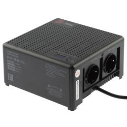 Стабилизатор напряжения ЭРА CНК-1500-УЦ компактный универсальный, 140-260В/220В, 1500ВА | Компактные