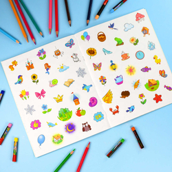 Раскраска с наклейками Любимые сказки