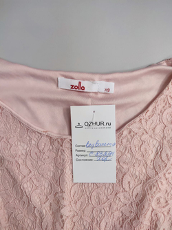 Блузка Zolla розовая с кружевом 42 размер