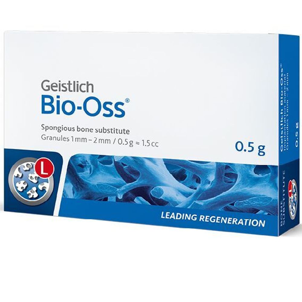 Bio-Oss spongiosa, гранулы L 0.5г (1-2мм)