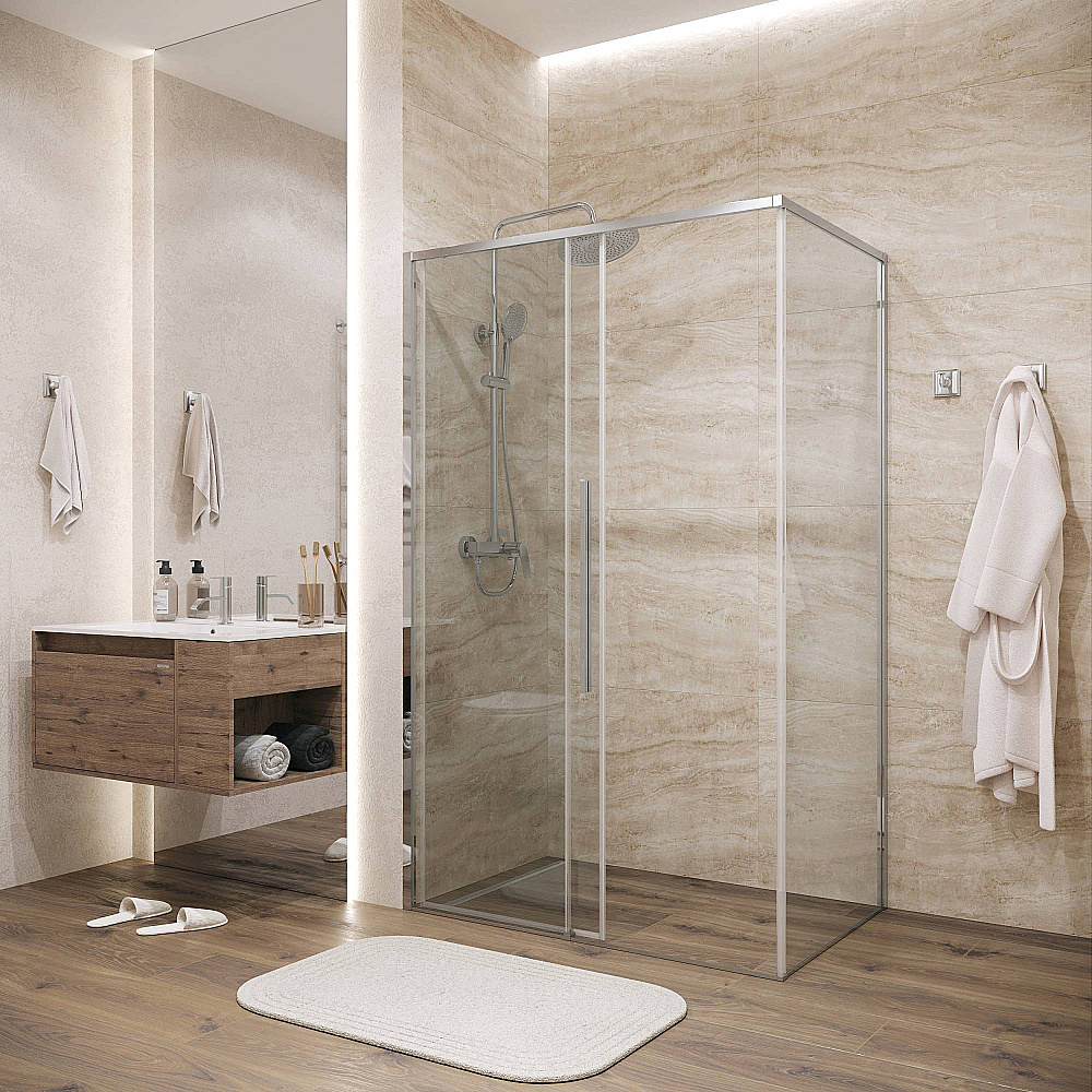 Душевой уголок Grossman Galaxy 110х90 120.K33.01.1190.10.00 стекло прозрачное/профиль хром