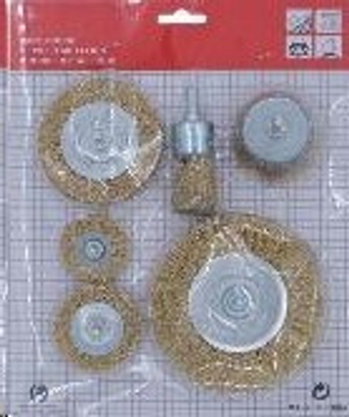 Щетки для дрели, набор 6 предметов на блистере (P.R.C.)