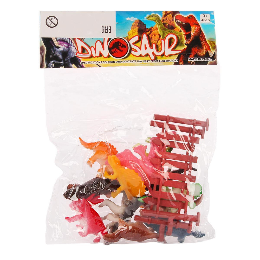 Набор динозавров 12шт, пакет 825-1