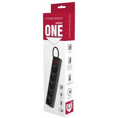 Фильтр сетевой Smartbuy 3 м Black 5розеток