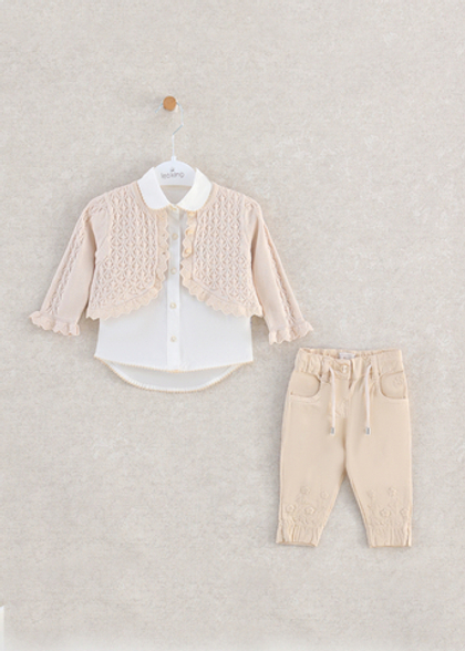 рубашка с болеро и джинсами