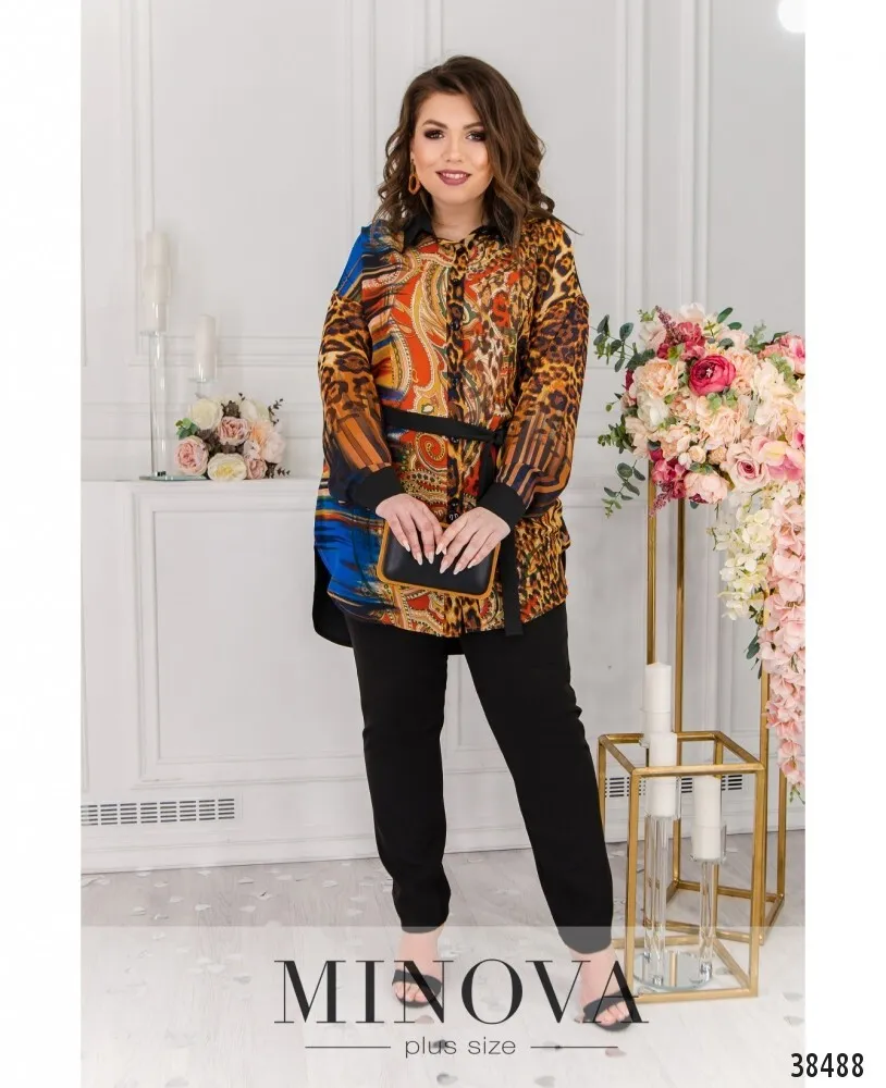 Рубашка 158-черный Minova