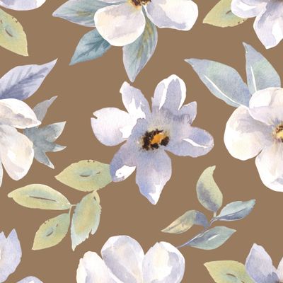 Самые нежные анемоны на коричневом фоне