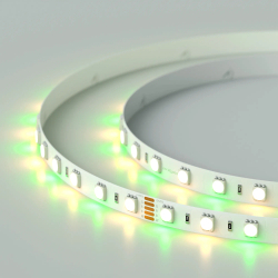 Светодиодная лента RT-B60-10mm 24V RGBW-Warm (14.4 W/m, IP20, 5m) (Arlight, Открытый) 018327(3)