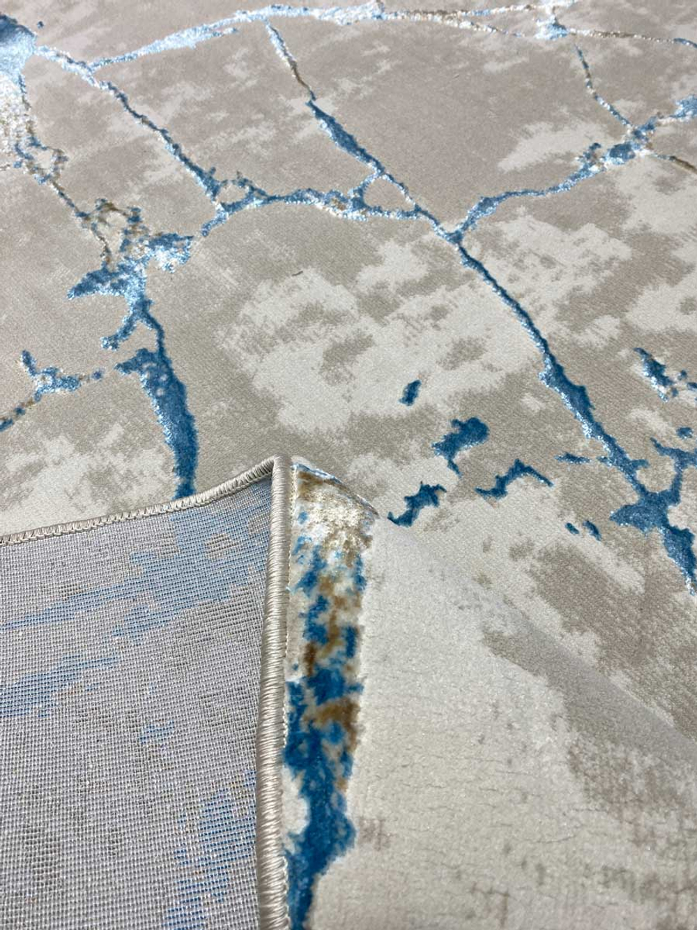 Ковер Roma 37886A Blue FLS/Beige FLS Овал