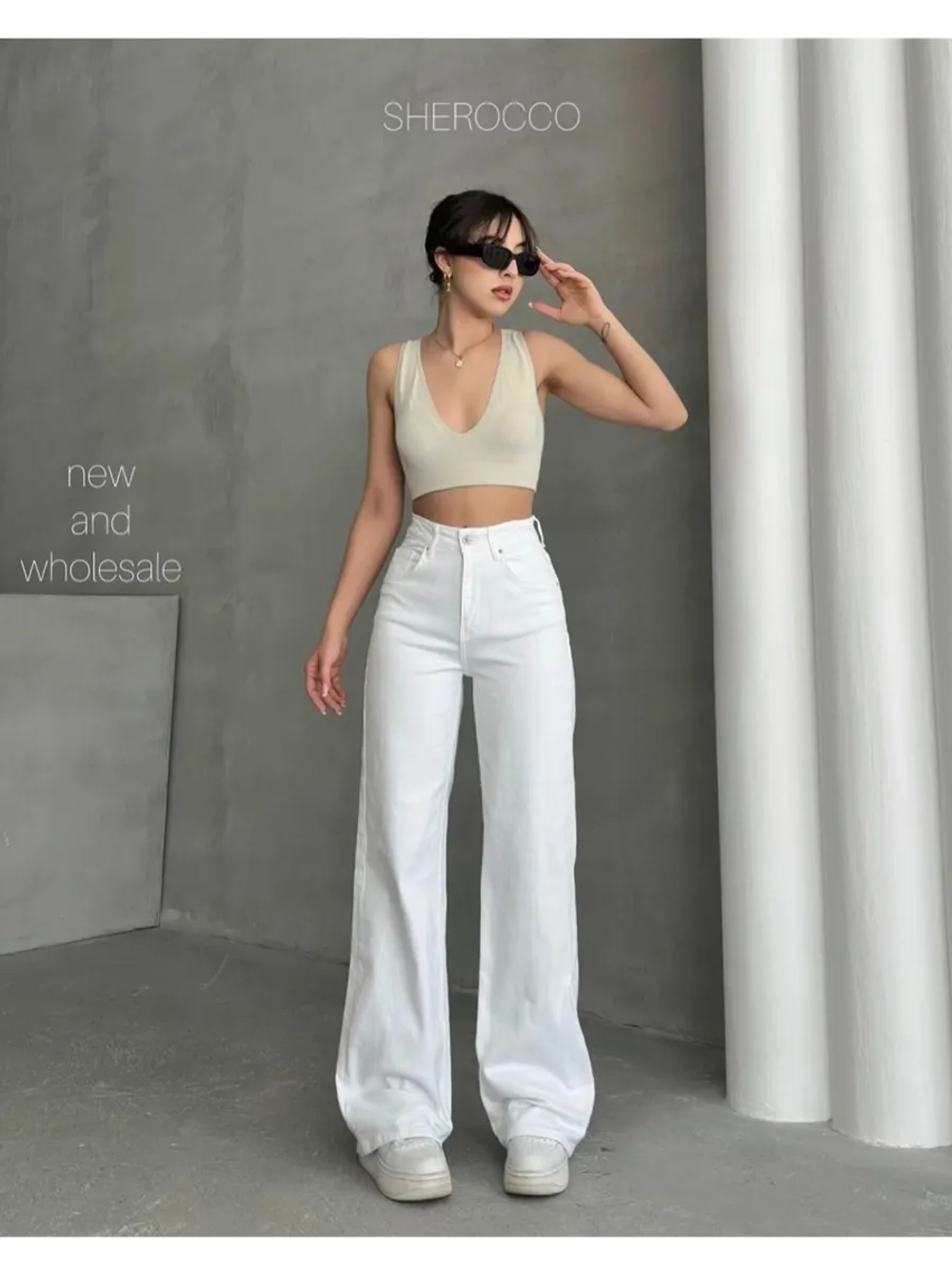 Джинсы широкие летние посадка WIDE LEG (Вайд лег)