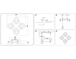 Ambrella Потолочный светодиодный светильник с пультом Original FA8841