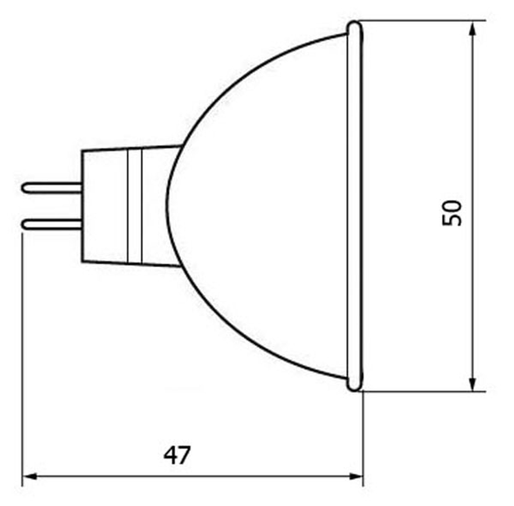 Лампа светодиодная 9W R50 GU5.3 - цвет в ассортименте