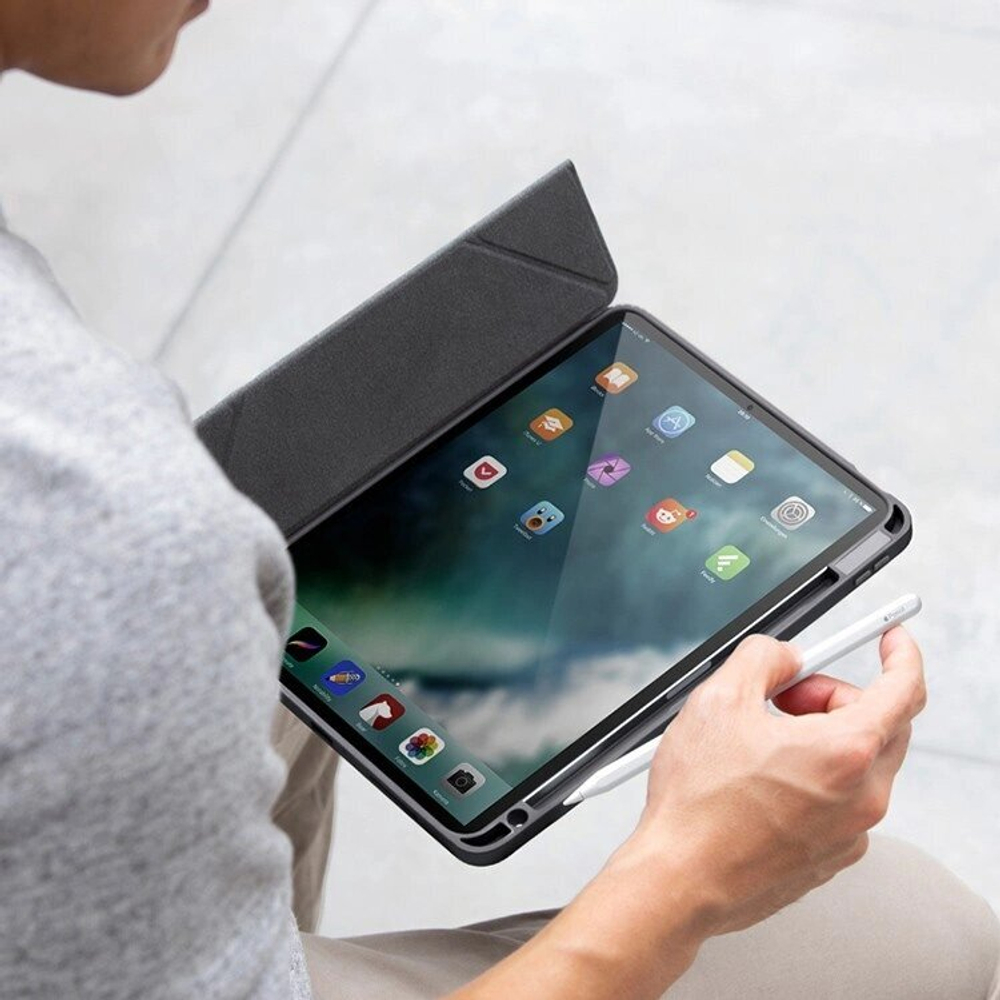 Чехол Uniq для iPad Pro 13 (2024) Moven, Grey (PDP13(2024)-MOVGRY)