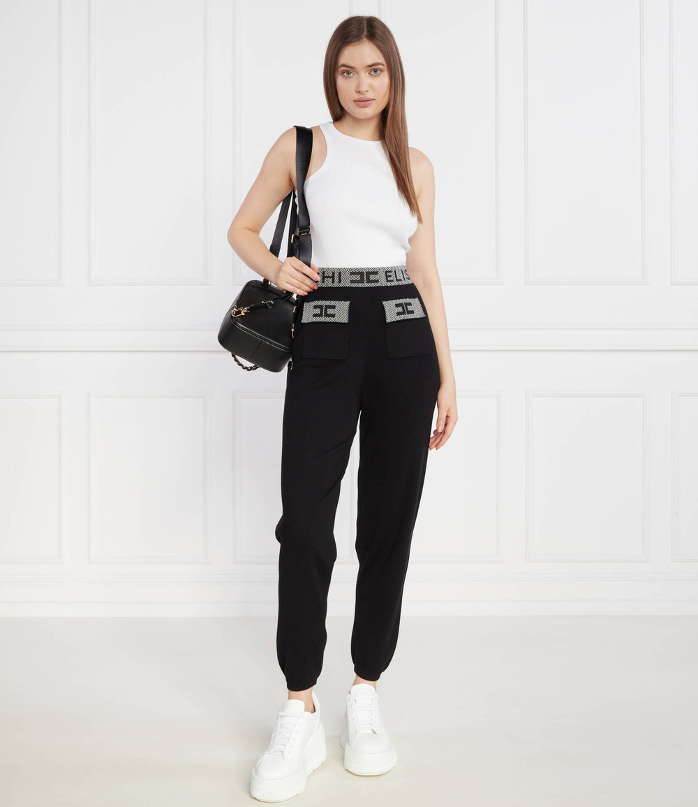 Трикотажные штаны Elisabetta Franchi - черный(KP43S36E2)