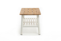 Кофейный стол из алюминия CONCORDE белый